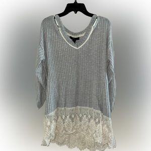 Gray Top off the shoulders